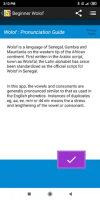Beginner Wolof android App screenshot 5